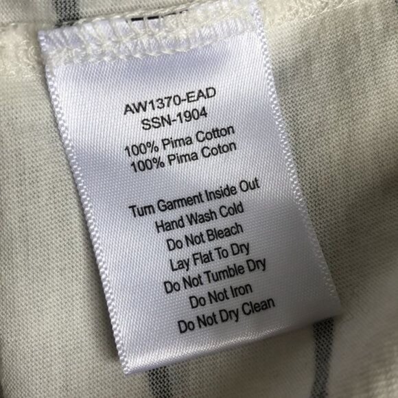 ATM Anthony Thomas Melillo Glitter Spray Striped Tee - L - Picture 4 of 7